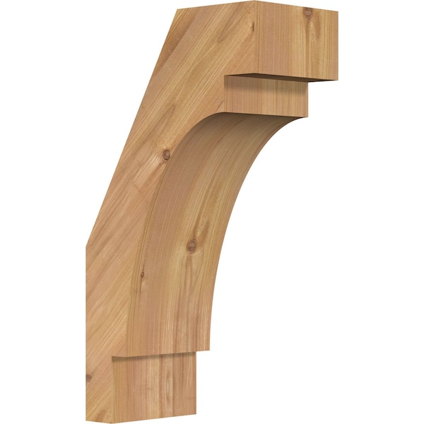Ekena Millwork 5 1/2"W x 10"D x 18"H Merced Smooth Knee Brace, Western Red Cedar BRC06X10X18MRC00SWR - main